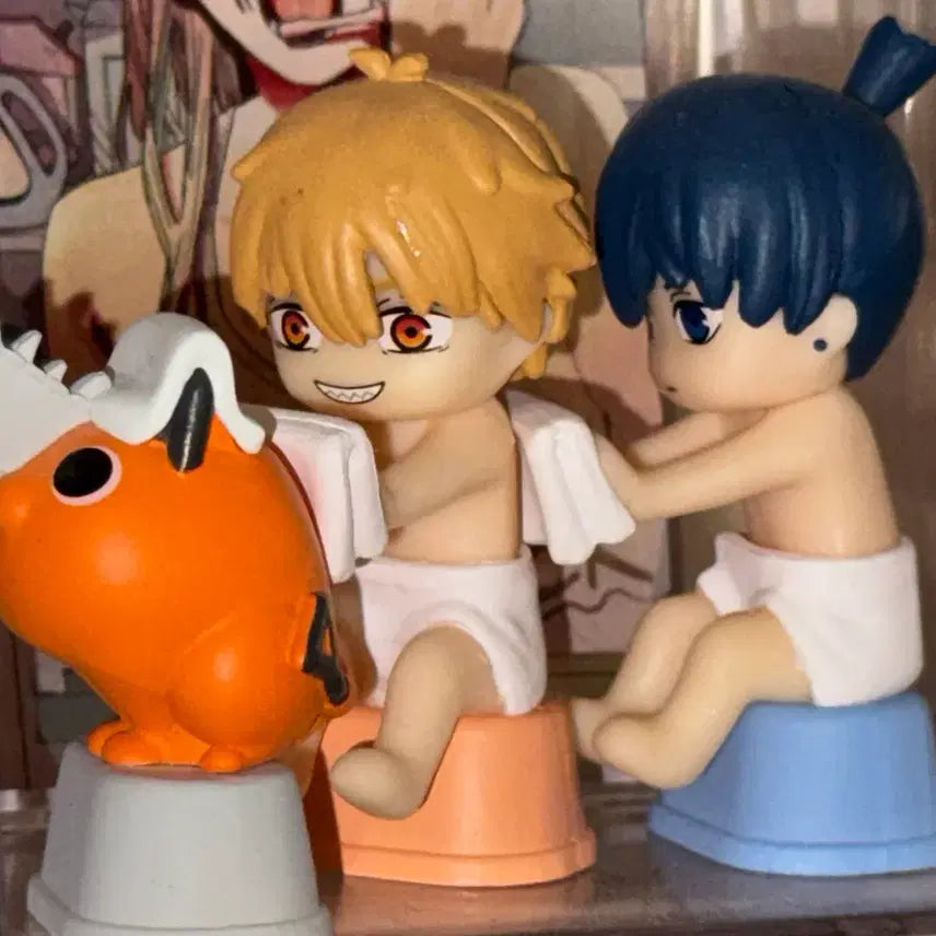 [BUNJANG] Chainsaw Man Denji Aki Pochita Bathhouse Photo Set Bundle / 체인소맨 목욕탕 후로토모 덴지 아키 포치타 일괄
