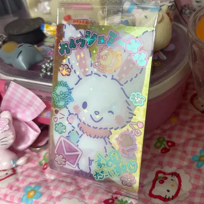 [BUNJANG] Sanrio Wishmellow Hologram Card / 산리오 위시마멜 홀로그램 카드 일본 토끼 우사기 카드