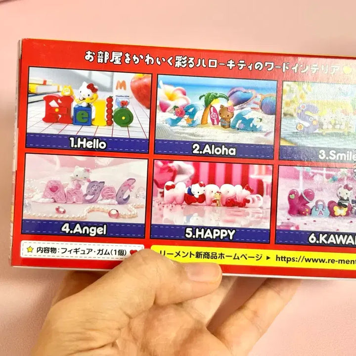 [BUNJANG] Sanrio Word Gacha "Kawaii" Miniature Figure / 헬로 키티 워즈 리멘트 컬렉션 산리오 워드 가챠 6번 카와이