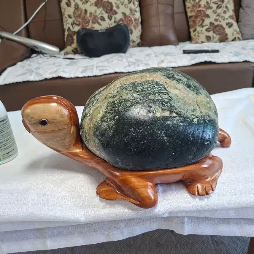 [BUNJANG] Natural Stone Turtle Figurine / 자연석 거북이 장식품