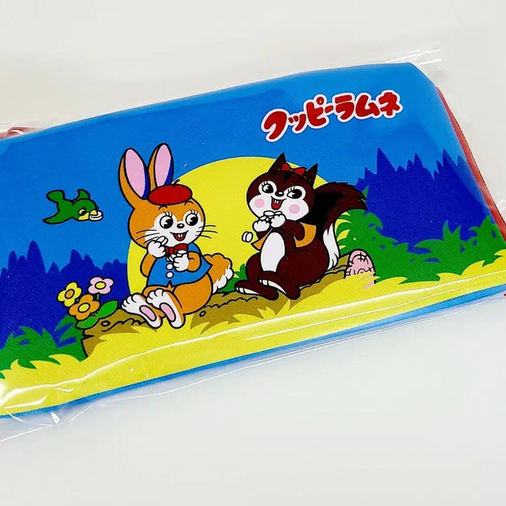 [BUNJANG] Coopie Ramune Pouch Rabbit Squirrel Design / 쿠피 라무네 파우치 새상품 일본내수용 토끼 다람쥐 데일리용 여행용 화장품 펜슬 수납