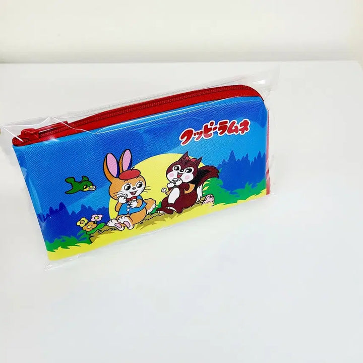 [BUNJANG] Coopie Ramune Pouch Rabbit Squirrel Design / 쿠피 라무네 파우치 새상품 일본내수용 토끼 다람쥐 데일리용 여행용 화장품 펜슬 수납