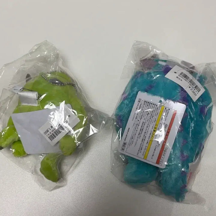 [BUNJANG] Disney Pixar Monsters, Inc. Sulley &amp; Mike Wazowski Plush Set / 미개봉) 디즈니랜드 몬스터 주식회사 설리반 마이크 인형 세트 몬스터 대학교 설리