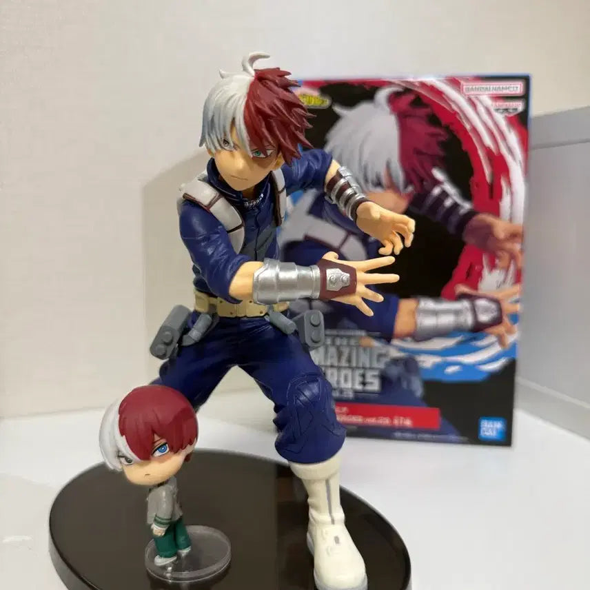 [BUNJANG] My Hero Academia Shoto Todoroki Amazing Heroes Vol. 29 Figure + Chibi Figure / 나의히어로아카데미아 토도로키 쇼토 어메이징 히어로즈 피규어 vol.29 +쪼꼬미 피규어