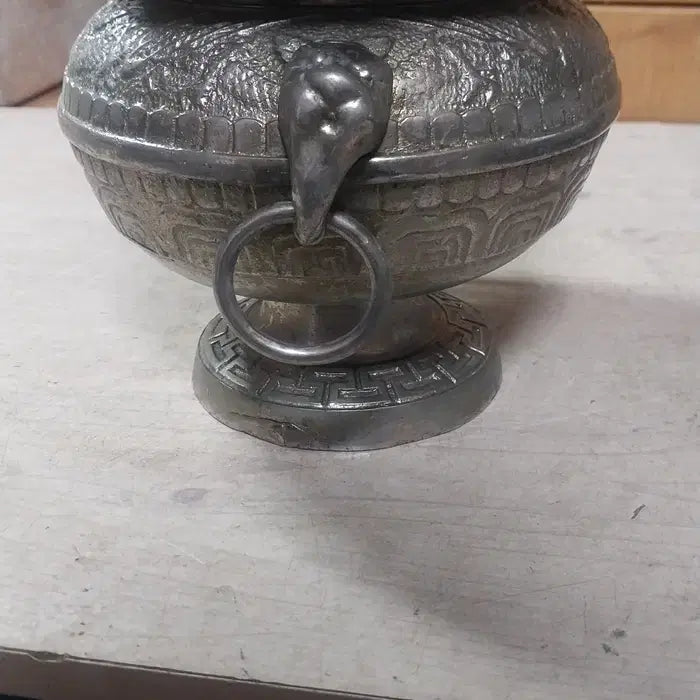 [BUNJANG] 1970s Korean Temple Incense Burner (Hyangwan) / 1970 국내 사찰 고형 향완/불교 향로 - 파손 및 휨 있음