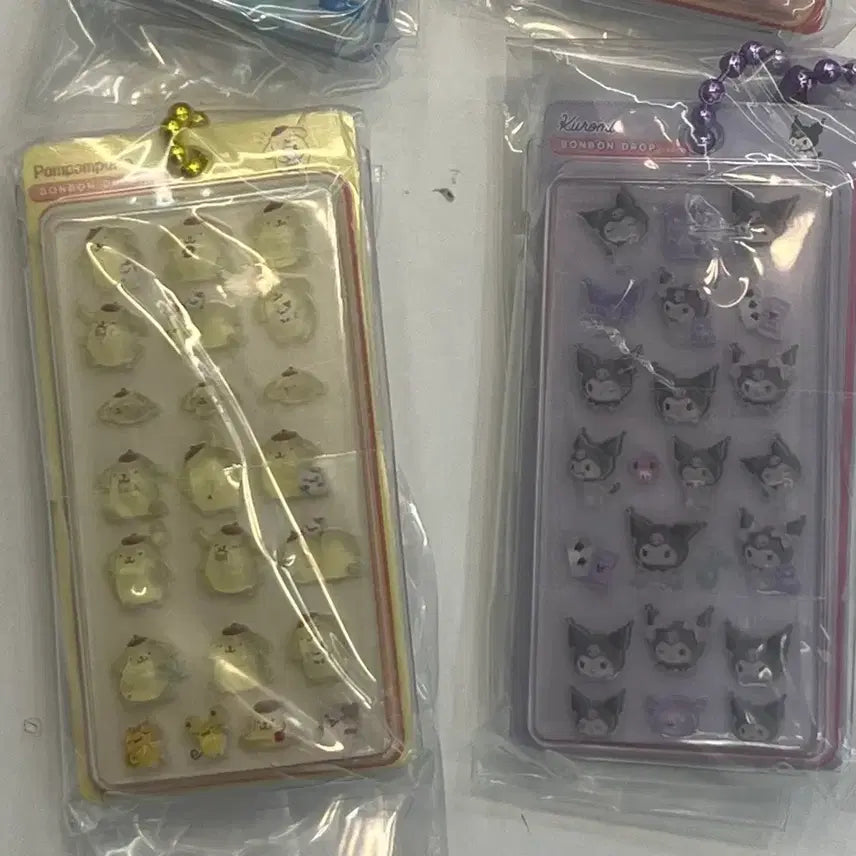 [BUNJANG] Sanrio Bonbon Drop Sticker Gacha Keyring / 산리오 봉봉드롭스티커 가챠 키링 쿠로미 폼폼푸린
