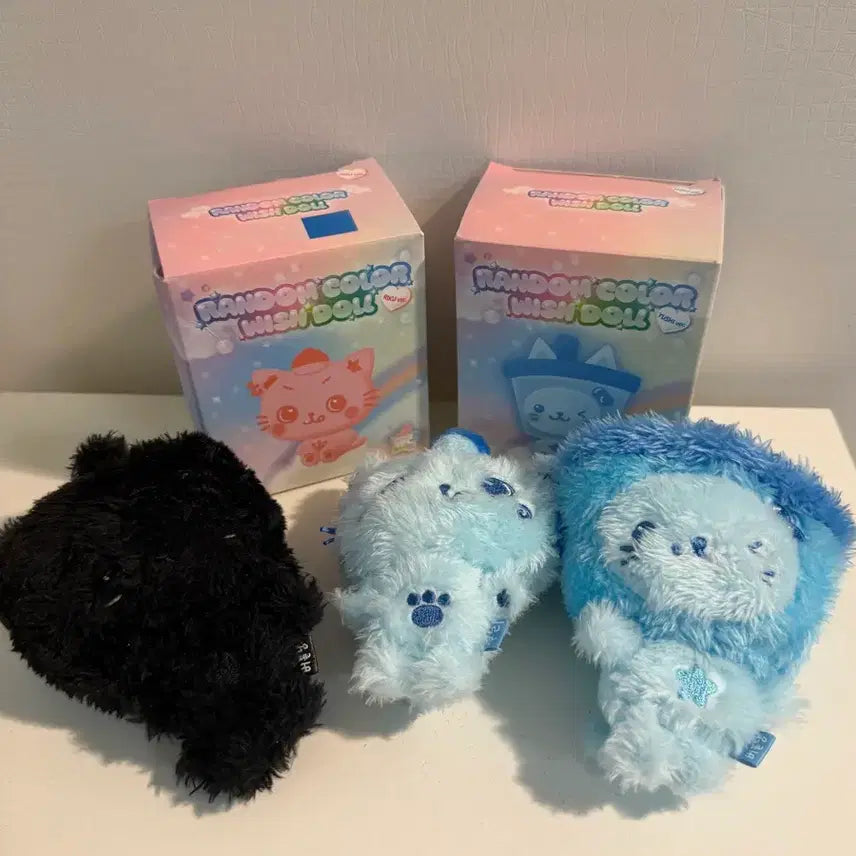 [BUNJANG] NCT WISH Color Wish Doll Secret Bubble Cat Blue Kuri Blue Bubble Cat Bundle Set / (반택포 일괄) 엔시티위시 컬러 위시돌 시크릿 버블냥 블루 쿠리 블루 버블냥 양도