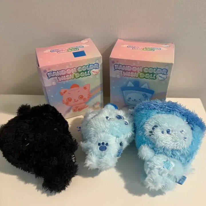 [BUNJANG] NCT WISH Color Wish Doll Secret Bubble Cat Blue Kuri Blue Bubble Cat Bundle Set / (반택포 일괄) 엔시티위시 컬러 위시돌 시크릿 버블냥 블루 쿠리 블루 버블냥 양도