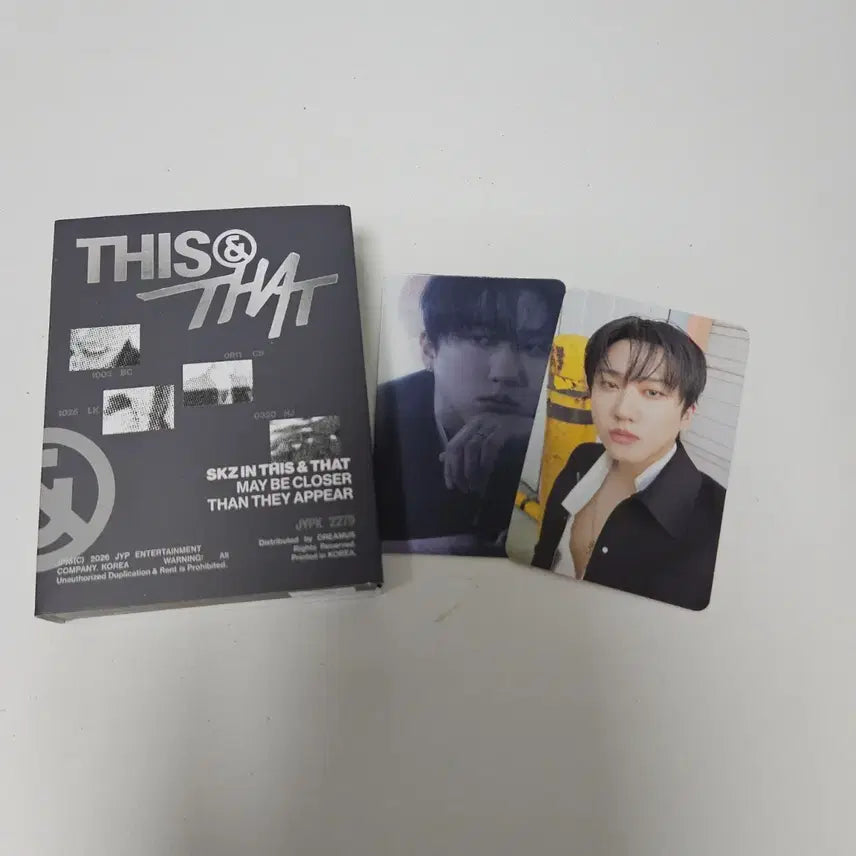 [BUNJANG] Stray Kids Changbin This &amp; That Fansclub Lenticular Photocard Album / 창빈 세트/ 스트레이키즈 this&amp;that 디스앤댓 팬즈반 개봉 앨범 렌티큘러 포카 앨포 fans album