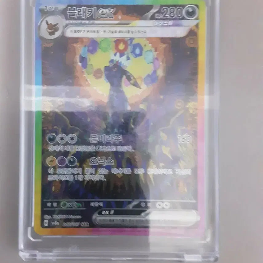 [BUNJANG] Umbreon EX Pokémon Card (Minor Whitening) / 블래키 EX 포켓몬 카드 최저가 위에 화이트닝 조금