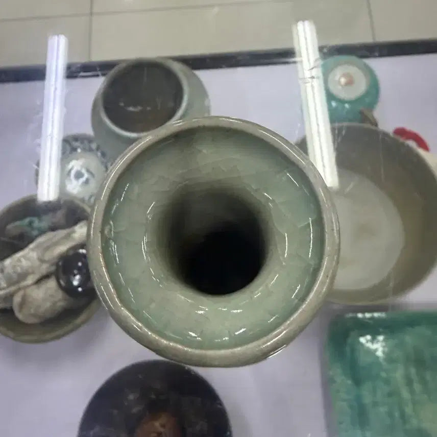 [BUNJANG] Republic of China Era Longquan Celadon Vase / 진품 청말민국시대 용천요(운송시간13일)