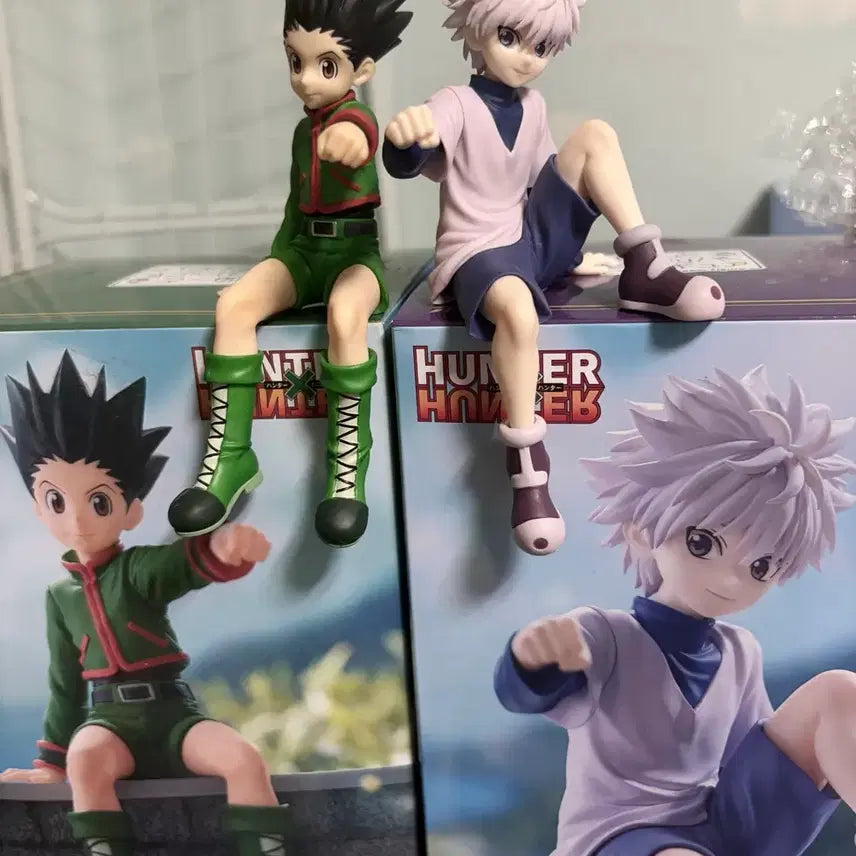 [BUNJANG] Hunter x Hunter Gon &amp; Killua Noodle Stopper Figure / 헌터헌터 곤&amp;키르아 누들스토퍼