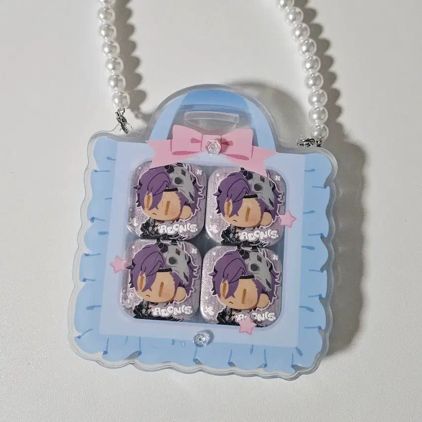 [BUNJANG] Ensemble Stars Adonis Japanese Medium Star Plush Ita Bag with Scout Button Badge / 앙스타 아도니스 중스타 누이 이타백 중스타 한정 스카우트 단추 캔뱃지 뱃지