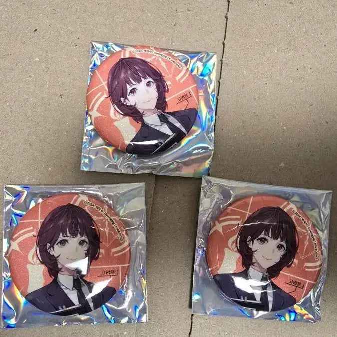 [BUNJANG] Gye-dam-chul-geun Pop-up Go Young-eun Can Badge Bundle Set / 괴담출근 팝업 고영은 캔뱃지 LD 3개 일괄