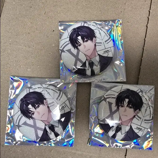 [BUNJANG] Kim Sol-eum K-Pop Pop-up Can Badge Bundle Set / 괴담출근 팝업 김솔음 캔뱃지 LD 3개 일괄
