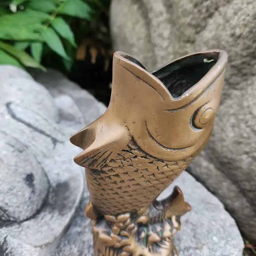 [BUNJANG] Dong Bronze Carp Pen Holder / 동브론즈 잉어필통