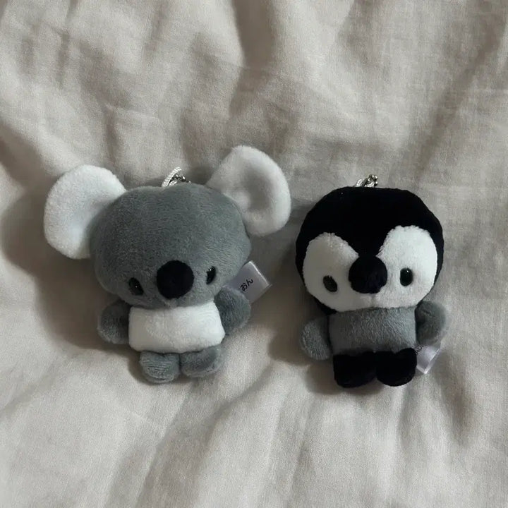 [BUNJANG] ChimiChimi Zoo Koala Penguin Plush Keyring Bundle Set / 일괄) 치미치미즈 코알라 펭귄 누이구루미 인형 가챠 키링