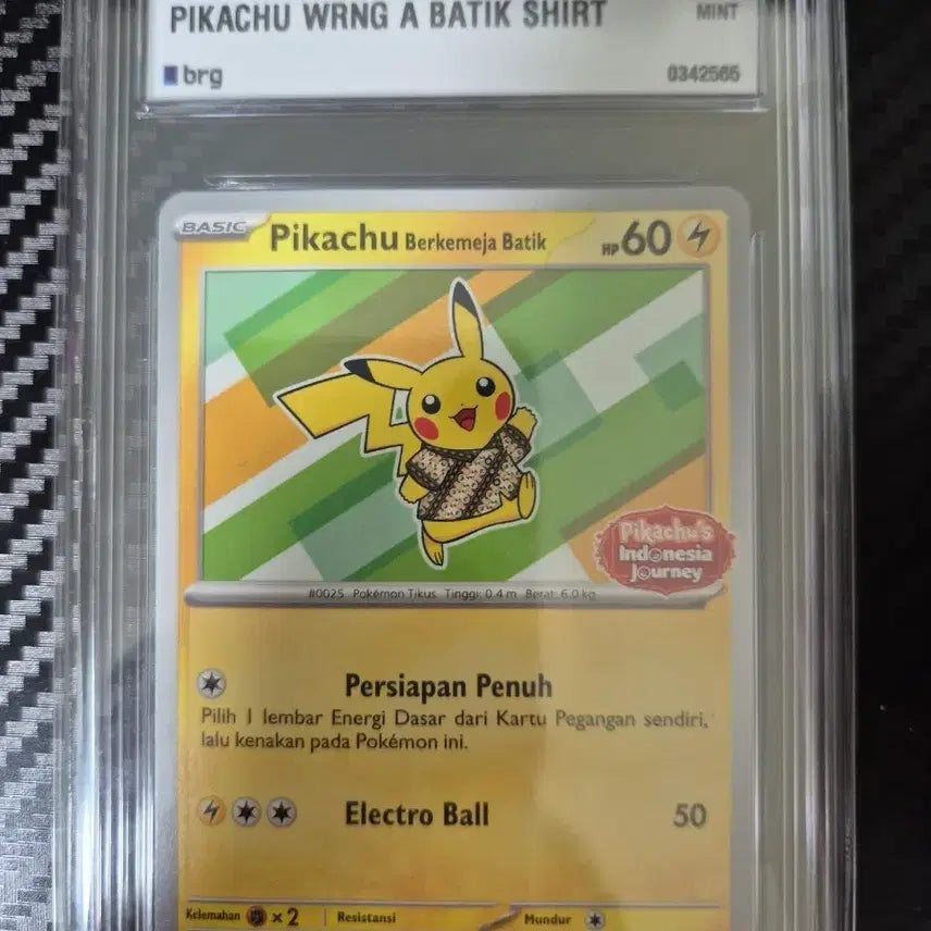 [BUNJANG] Pikachu Promo Card BRG Graded 9 Mint / 피카츄 프로모 카드 brg9등급