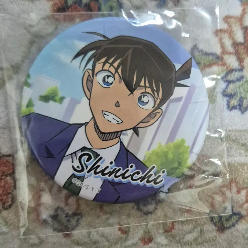 [BUNJANG] Detective Conan Shinichi Kudo Pin Button / 명탐정 코난 남도일 핀버튼 팝니다