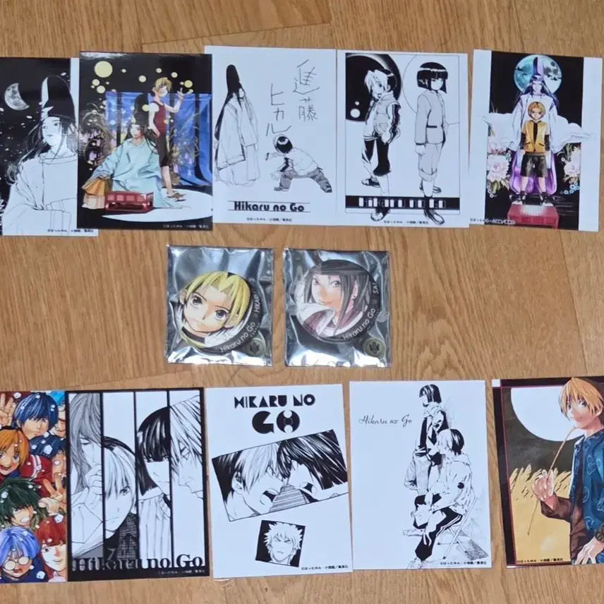 [BUNJANG] Hikaru no Go Original Art Exhibition Kuji Hikaru Sai D E Ghost Fight Character Goods Bundle Set / 히카루의바둑 원화전 쿠지 히카루 사이 D E 고스트바둑왕