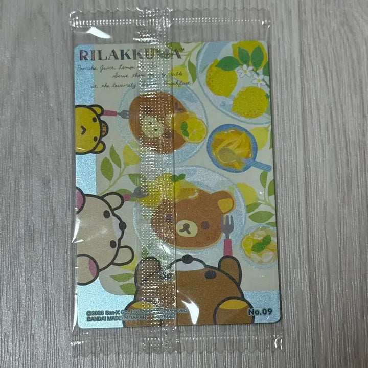 [BUNJANG] Rilakkuma Photocard Lemon Design / 리락쿠마 포토카드