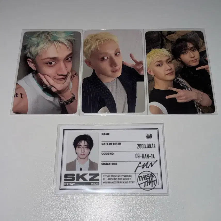 [BUNJANG] Stray Kids SKZ-REPLAY Bang Chan Han Jisung Photocard Bundle Set / 스키즈 디스앤댓 방찬 한지성 포토카드 양도
