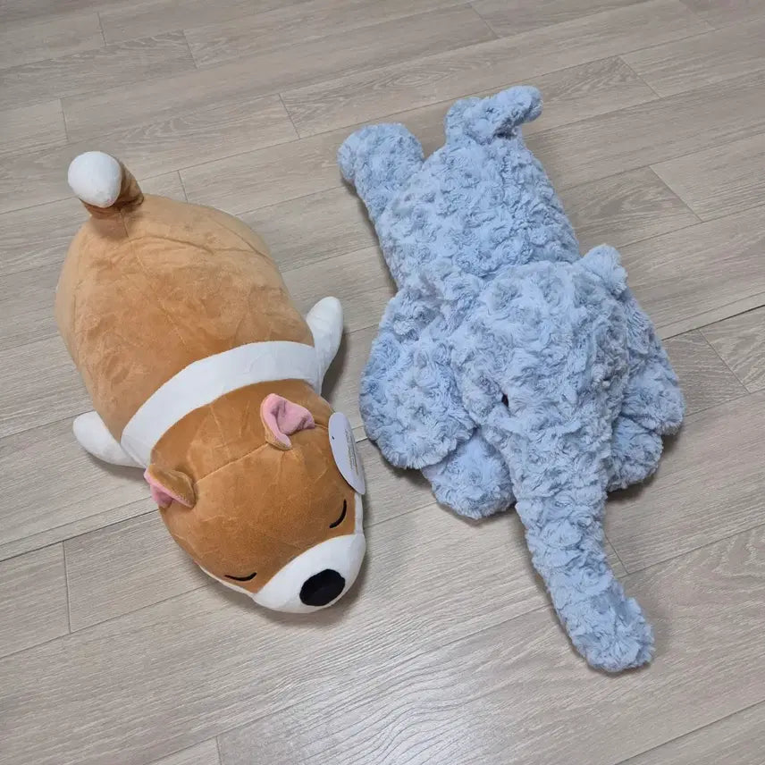 [BUNJANG] Shiba Inu / Elephant Medium Plush Dolls / 시바견/코끼리 중형 인형