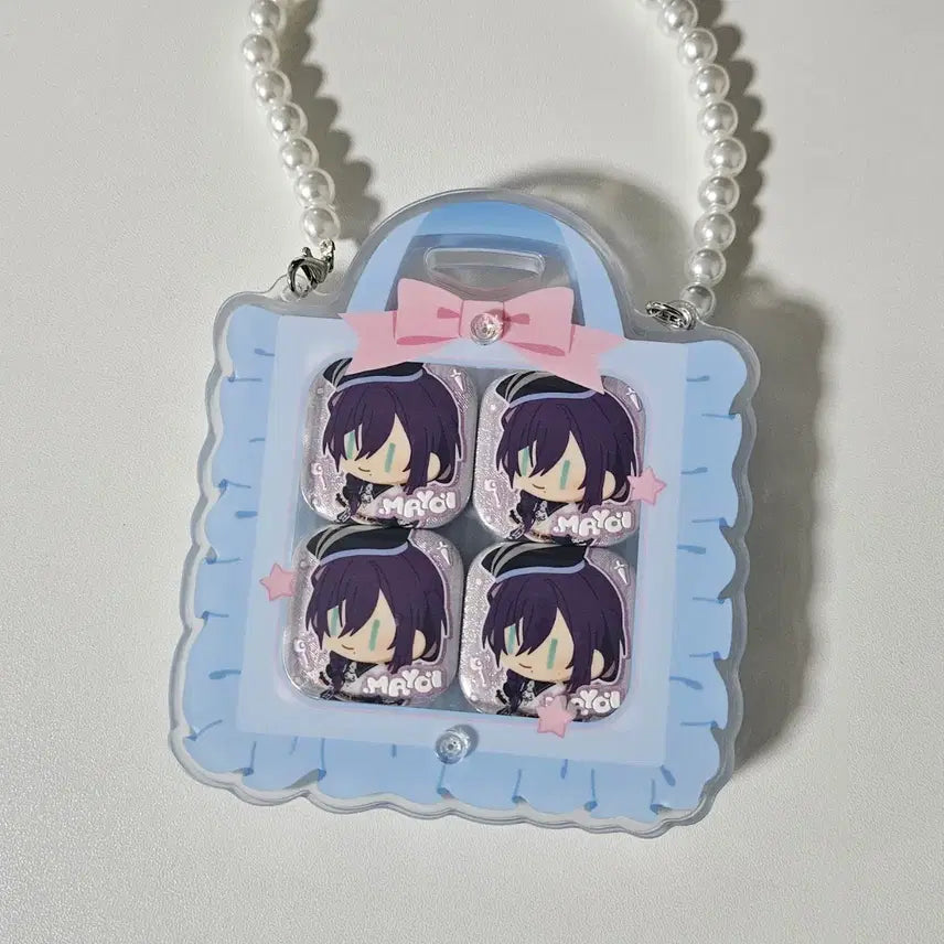 [BUNJANG] Ensemble Stars! Mayoi Ayase Chinese Exclusive Nui Ita Bag Charm Set / 앙스타 마요이 중스타 누이 이타백 중스타 한정 스카우트 단추 캔뱃지 뱃지