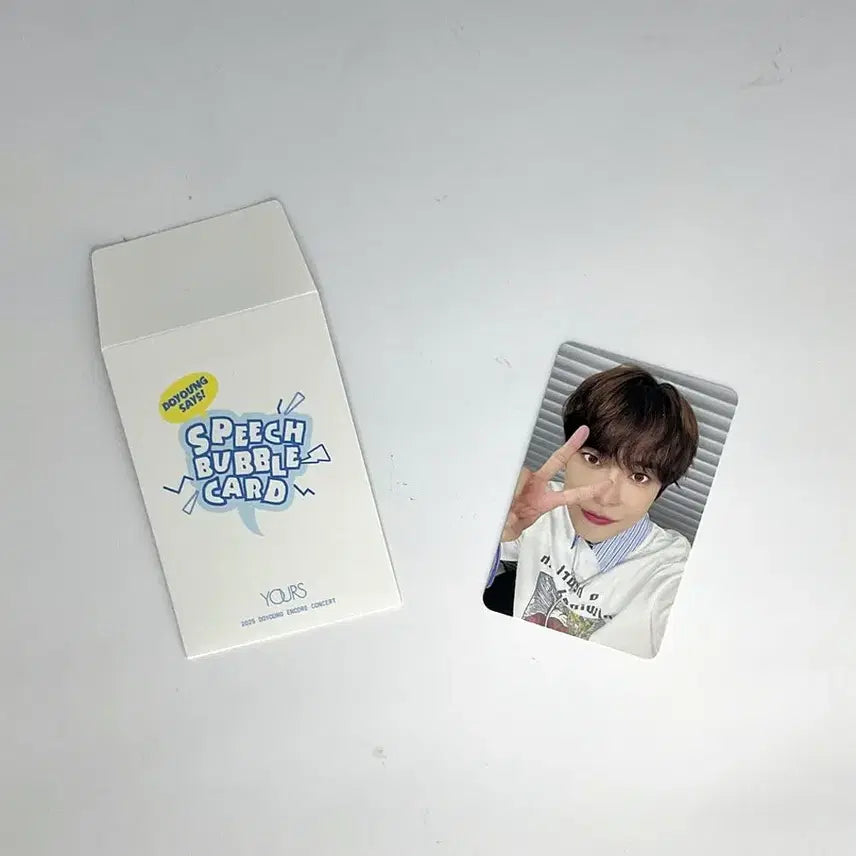 [BUNJANG] NCT 127 DOYOUNG ENCORE CONCERT [YOURS] Speech Bubble Photocard / 엔시티127 도영 앙코르 콘서트 [유어스] 스피치 버블 포토카드 NCT127 DOYOUNG ENCORE CONCERT [YOURS] SPEECH BUBBLE PHOTO CARD 1