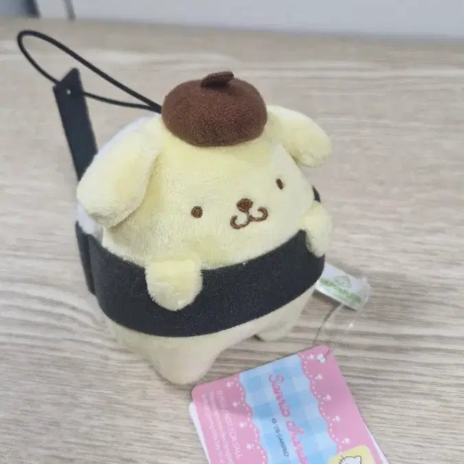 [BUNJANG] Sanrio Pompompurin Tamago Sushi Makko Keychain Doll / 산리오 폼폼푸린 계란 초밥 타마고 스시 인형 마코 키링