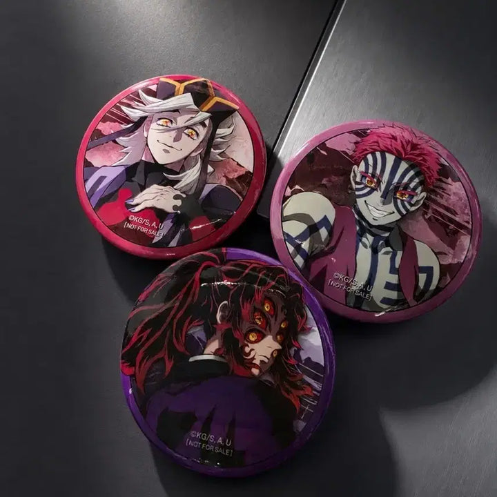 [BUNJANG] Demon Slayer: Kimetsu no Yaiba Mugen Castle Special Edition Can Badges Bundle Set / 귀멸의칼날 아카자 도우마 코쿠시보 무한성 특전 캔뱃지 일괄