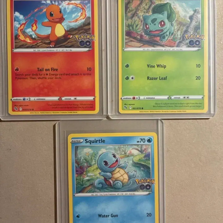 [BUNJANG] Pokemon Go North America Set Charmander Squirtle Bulbasaur Trading Cards / 포켓몬카드 북미판 포켓몬고 파이리 꼬부기 이상해씨