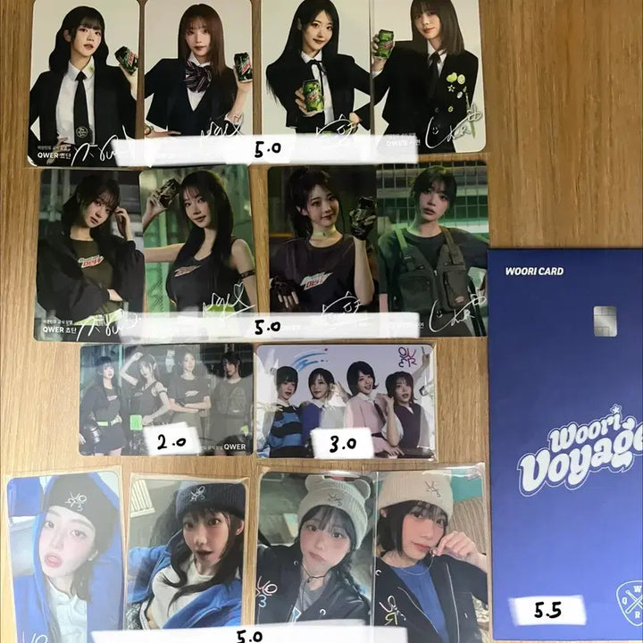 [BUNJANG] QWER Woori Bank Mountain Dew AMES Photocard POB / QWER 포카 특전 우리은행 마운틴듀 아메스 포카 판매