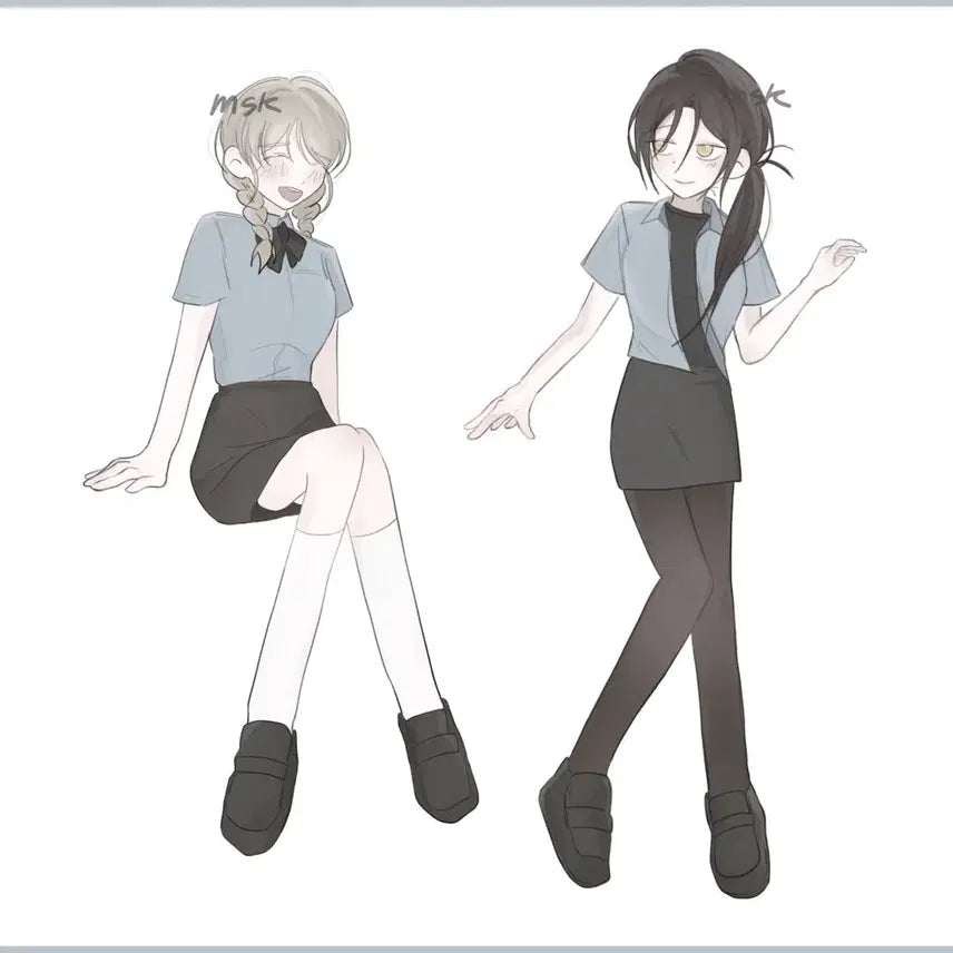 [BUNJANG] Custom Full Body Illustration Commission (LD) / 1인 전신 0.4 커미션 그림커미션 LD커미션