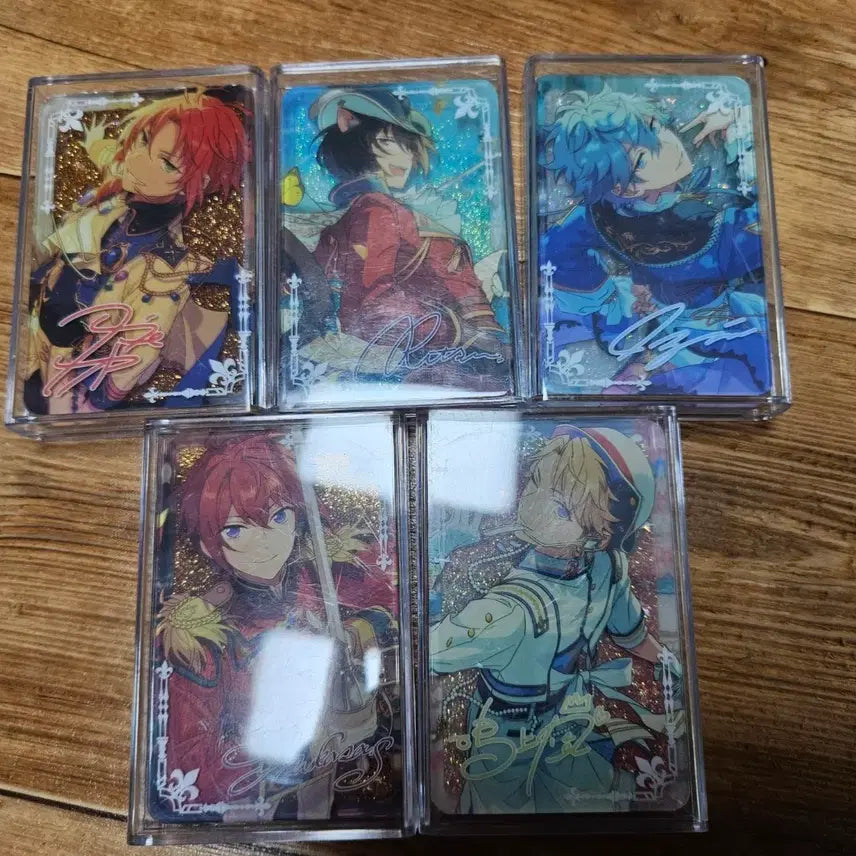 [BUNJANG] Ensemble Stars! Knights Yusa Corotta &amp; Ritsu Stained Glass Acrylic Bundle Set / 앙스타 나이츠 유사코롯타, 리츠 스테인글라스 아크릴 일괄