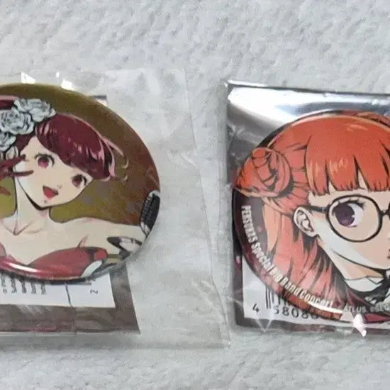 [BUNJANG] Persona 5 Dancing Star Night Kasumi &amp; Futaba Badge Bundle Set / 페르소나5 빅밴드 카스미+후타바 뱃지 일괄