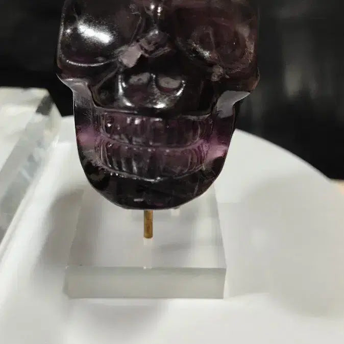 [BUNJANG] Amethyst Skull Carving 465g / 아메지스트 해골 조각 자수정 무게465g밀도 9