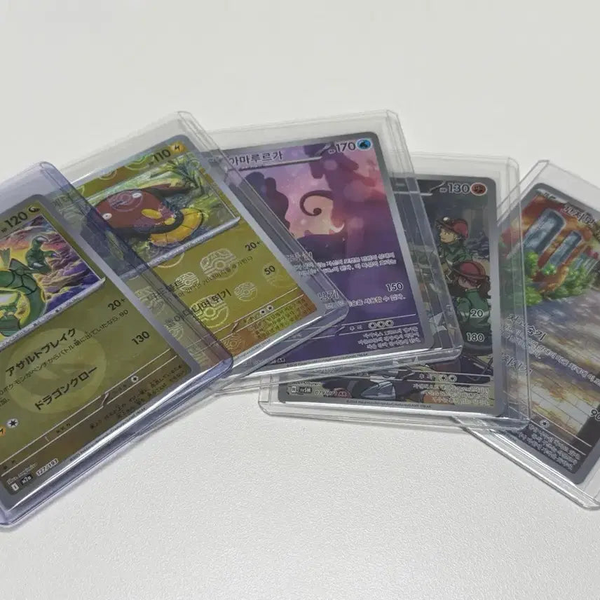 [BUNJANG] Pokemon AR Cards Bundle (3 Main + 2 Service) / 포켓몬 AR카드 3장 +서비스 (레쿠자, 메더)