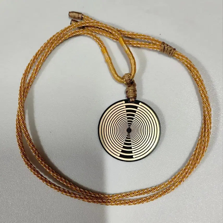 [BUNJANG] MWO Polarized Disc Tesla Oscillator Necklace / mwo 편광 양면  테슬라 신체에너지 보호 3. 2cm 목걸이