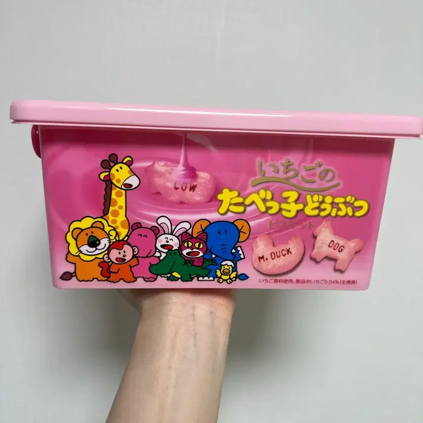 [BUNJANG] Tabekodoubutsu Strawberry Container Box Storage / 타베코도부츠 딸기 컨테이너 박스 보관함