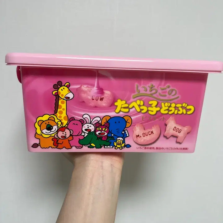 [BUNJANG] Tabekodoubutsu Strawberry Container Box Storage / 타베코도부츠 딸기 컨테이너 박스 보관함