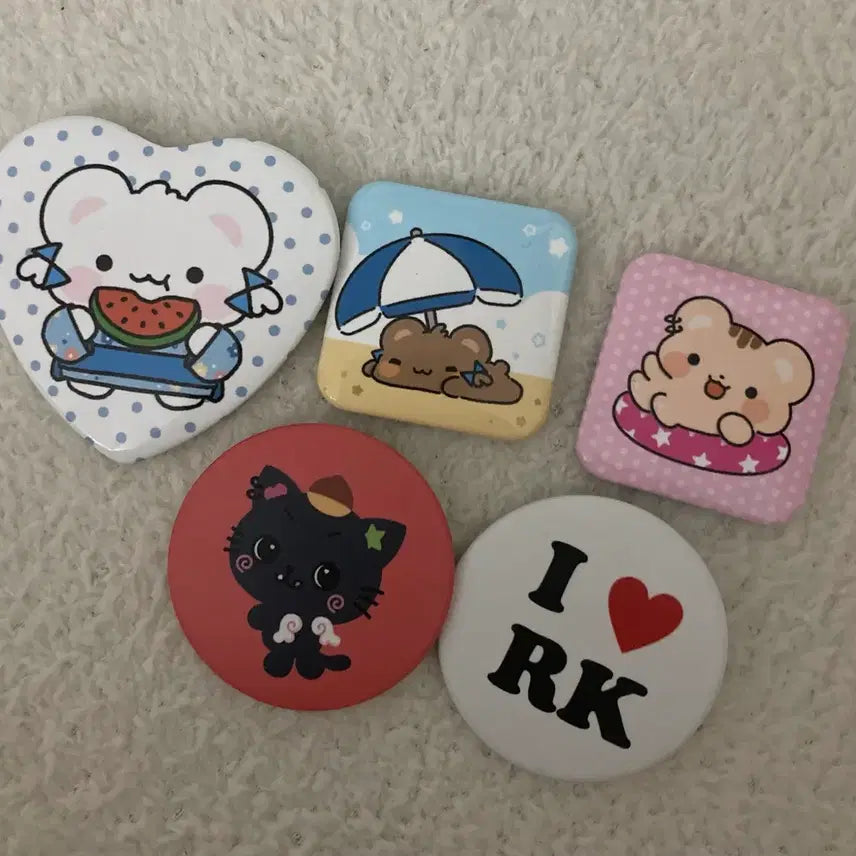 [BUNJANG] Riku Pin Button Bundle Set / 리쿠 핀버튼 일괄