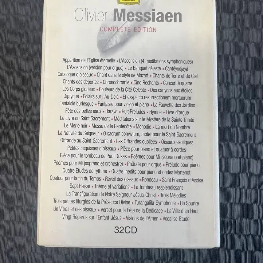 [BUNJANG] Olivier Messiaen Complete Edition 32CD Box Set / 올리비에 메시앙 전집(Olivier Messiaen-Complete Edition/32CD 박스세트)