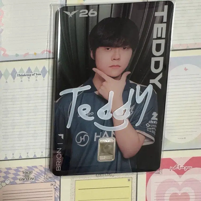 [BUNJANG] BRO TEDDY LCK Korea Mint Corporation Signed Silver Card / (테디 친필싸인) LCK 한국조폐공사 실버카드