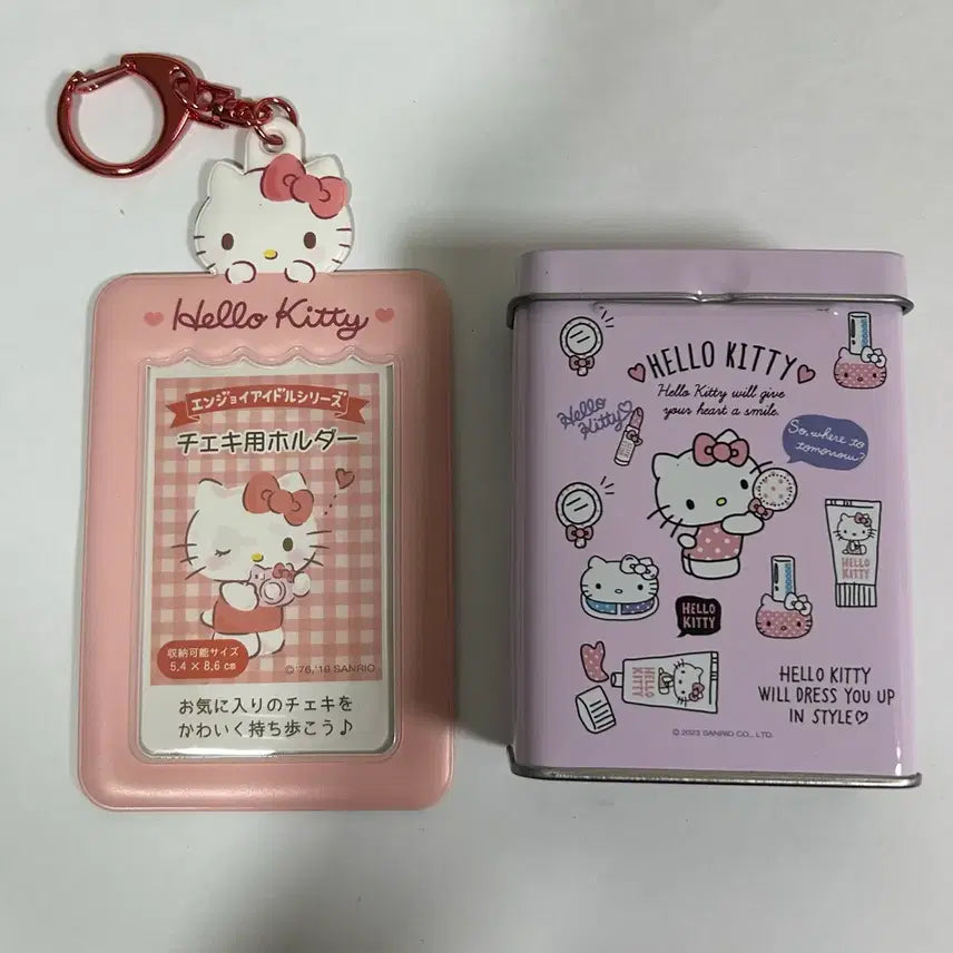 [BUNJANG] Sanrio Hello Kitty Tin Case Photocard Holder / 헬로키티 산리오 포카홀더 틴케이스 체키 고전키티