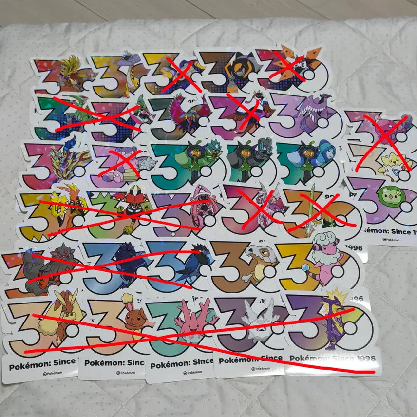 [BUNJANG] Pokemon 30th Anniversary Logo Sticker / 포켓몬 30주년 기념 로고 스티커 2000원 판매합니다!