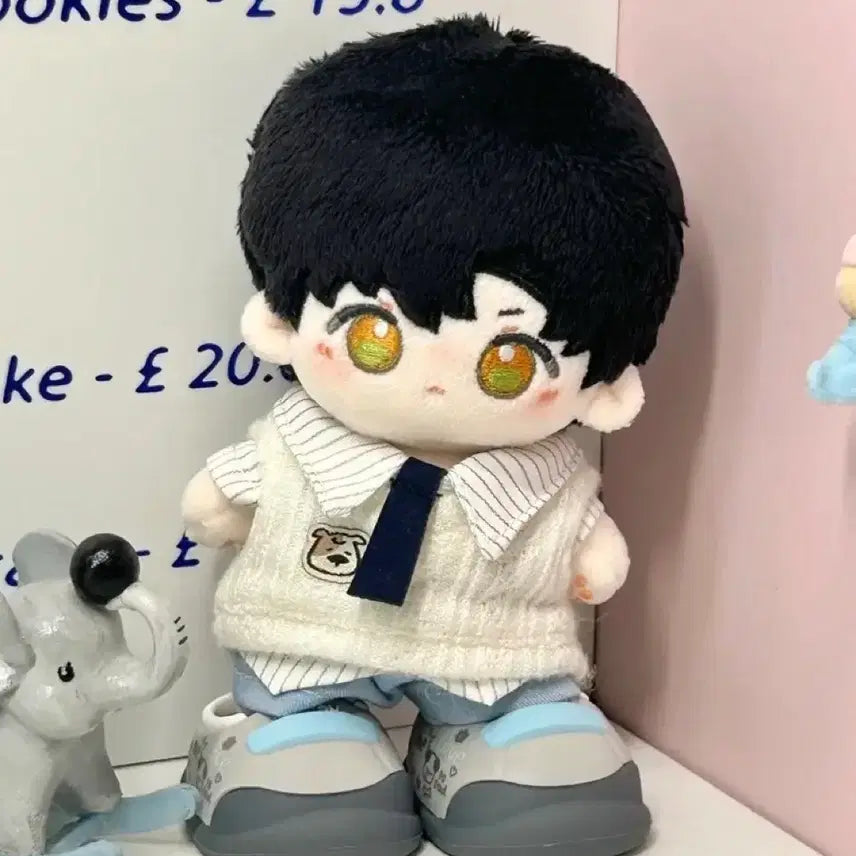[BUNJANG] 10cm Doll Clothes A-Kong Diary Grey / 10cm 인형 옷 A콩 다이어리 그레이