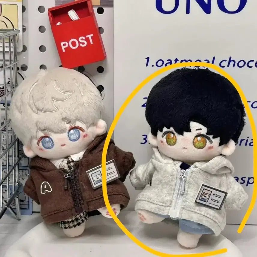 [BUNJANG] 10cm Doll Clothes A-Kong Diary Grey / 10cm 인형 옷 A콩 다이어리 그레이