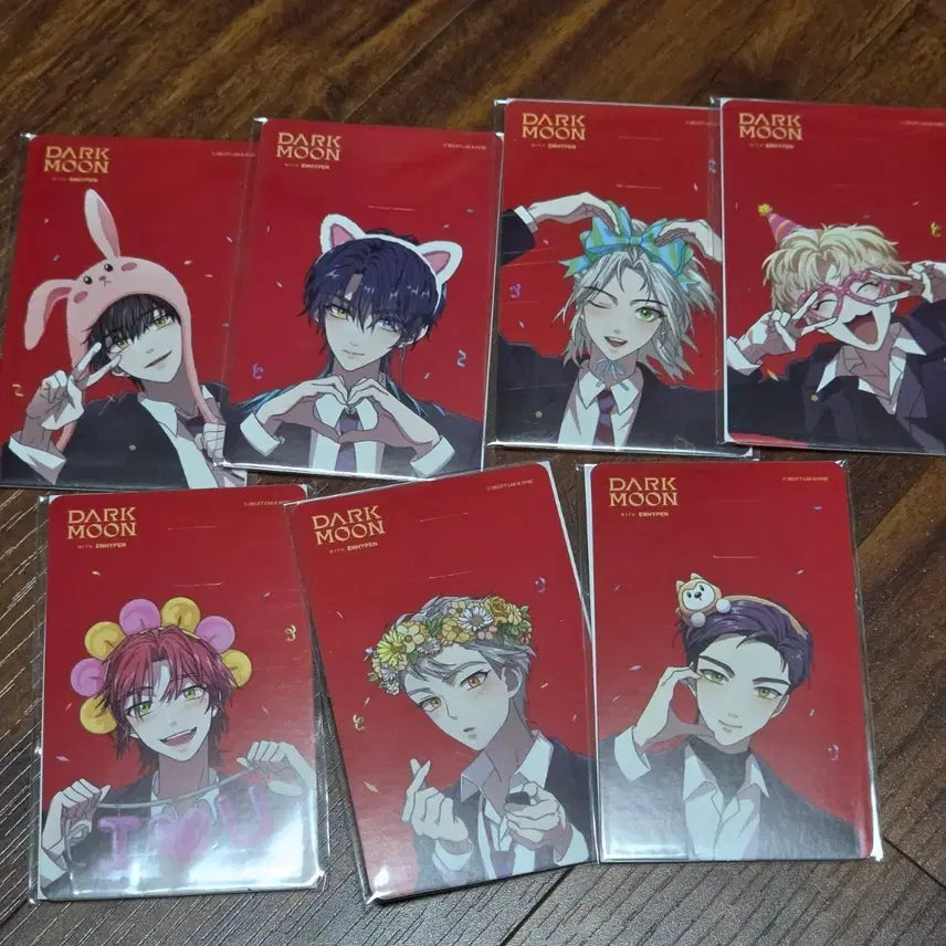 [BUNJANG] ENHYPEN Dark Moon Card Sticker Set (7 Types) / 엔하이픈 다크문 카드스티커 7종 세트
