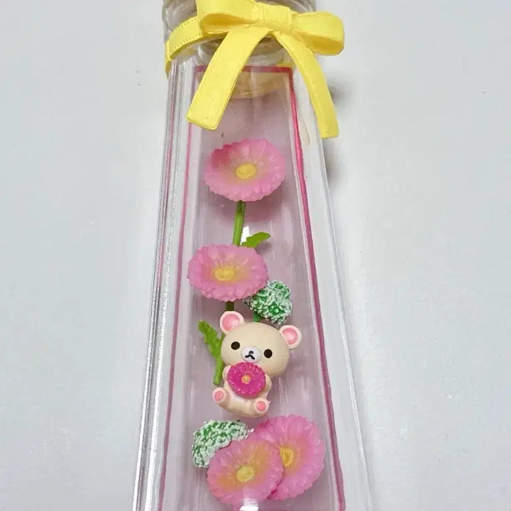 [BUNJANG] Rilakkuma Korilakkuma Terrarium Flower Vase / 코리락쿠마 테라리움 리멘트 플라워 꽃병